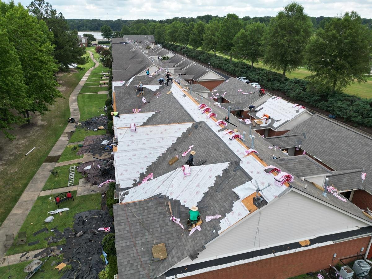 Luxury home aerial roof DeSoto County