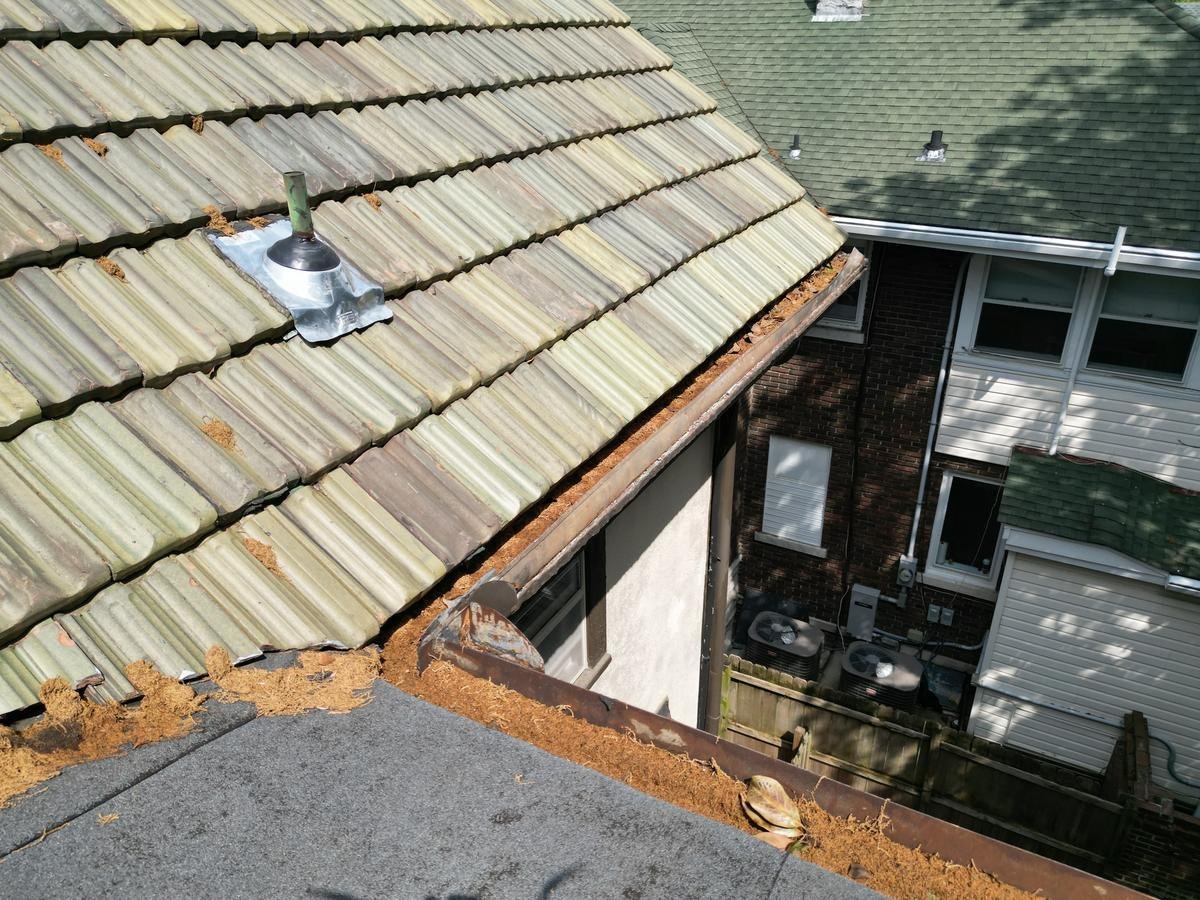 Before and after roof replacement