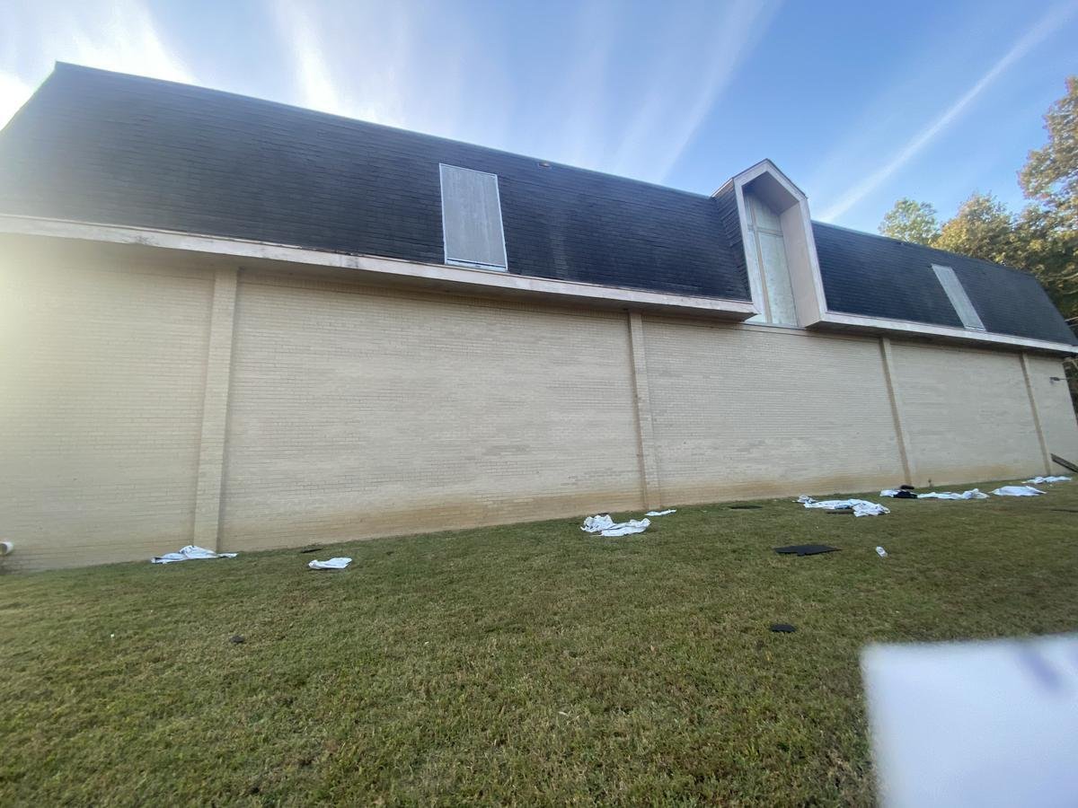 Roofing project before replacement